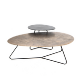 Salontafel-set - Goud - Aluminium - 121 cm - 2-delig