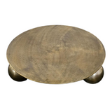 Ronde Salontafel Goud Aluminium - 90 cm - Design met Bolpoten