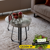 Salontafel - Goud - Aluminium - IJzer - 40 cm - Rond