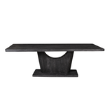 Eettafel - Zwart Mangohout - Modern & Industrieel Design - 240 cm