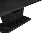 Eettafel - Zwart Mangohout - Modern & Industrieel Design - 240 cm