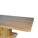 Eettafel - Naturel Mangohout - Modern & Warm Design - 240 cm