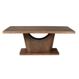 Rechthoekige Eettafel - 240 cm - Bruin Mangohout - Modern Designonderstel