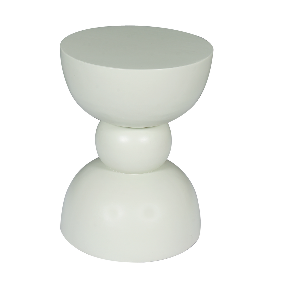 Bijzettafel - Groen Mangohout - Gestapeld Organisch Design - 30 cm