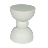 Bijzettafel - Groen Mangohout - Gestapeld Organisch Design - 30 cm