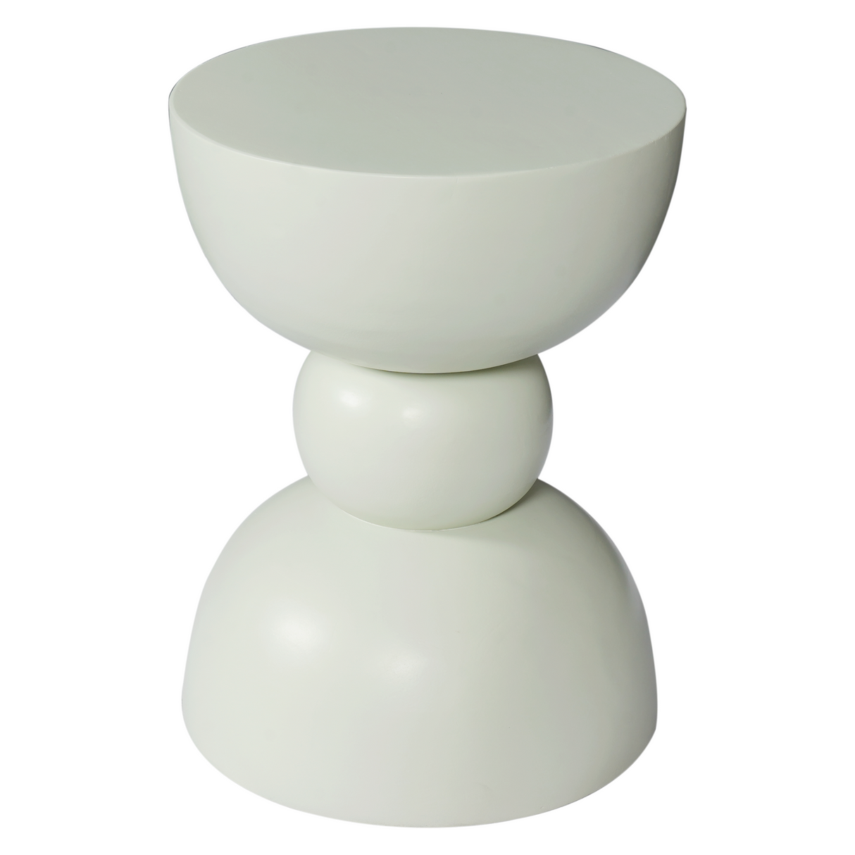 Bijzettafel - Groen Mangohout - Gestapeld Organisch Design - 30 cm