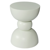 Bijzettafel - Groen Mangohout - Gestapeld Organisch Design - 30 cm