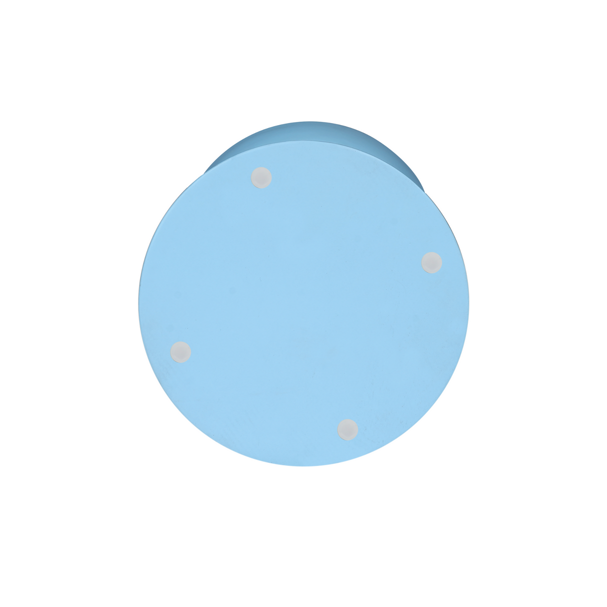 Bijzettafel - Blauw Mangohout - Gestapeld Organisch Design - 30 cm