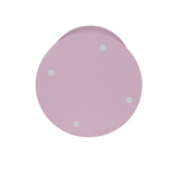 Bijzettafel - Roze Mangohout - Gestapeld Geometrisch Design - 33 cm