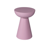 Bijzettafel - Roze Mangohout - Conisch Design - 30 cm