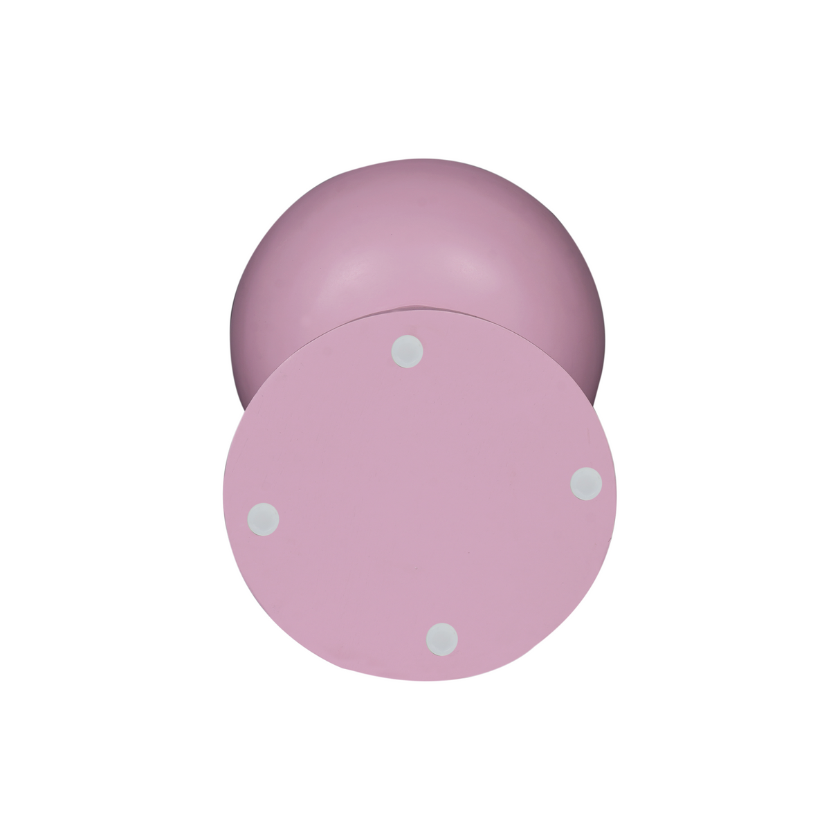 Bijzettafel - Roze Mangohout - Conisch Design - 30 cm