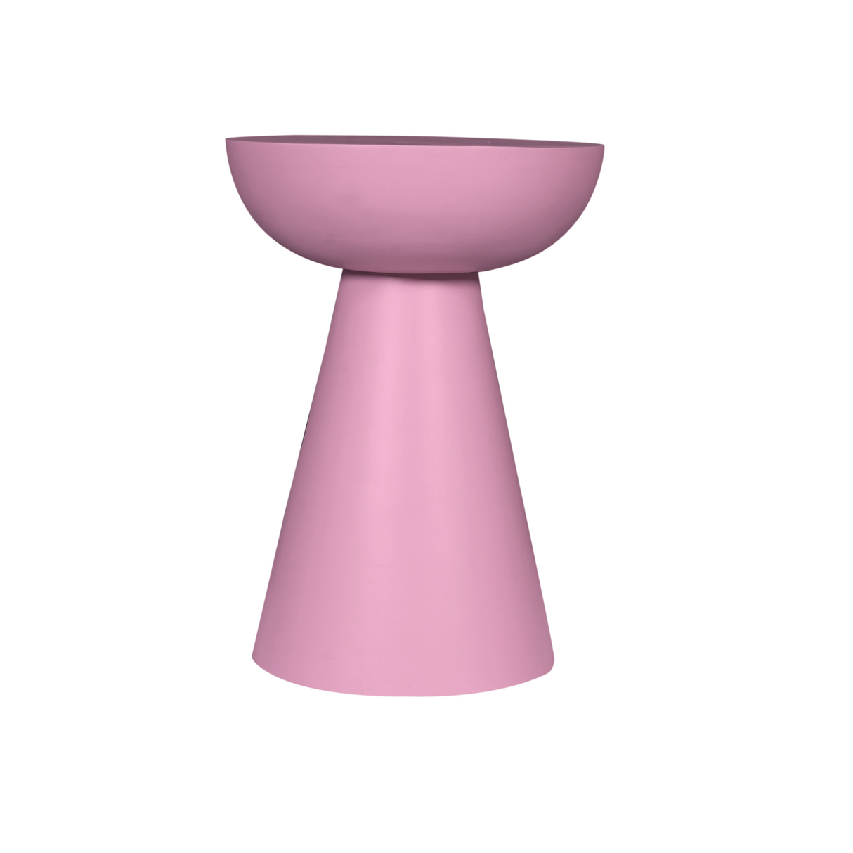 Bijzettafel - Roze Mangohout - Conisch Design - 30 cm