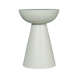 Bijzettafel - Groen Mangohout - Conisch Design - 30 cm
