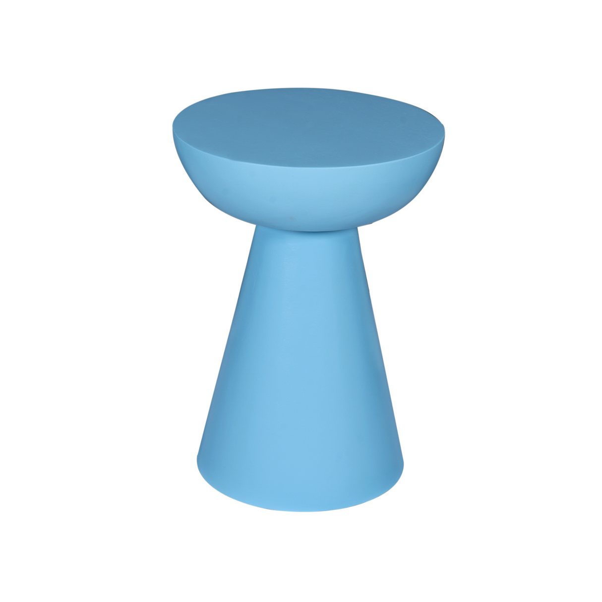 Bijzettafel - Blauw Mangohout - Conisch Design - 30 cm