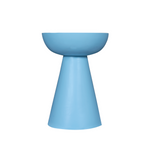 Bijzettafel - Blauw Mangohout - Conisch Design - 30 cm