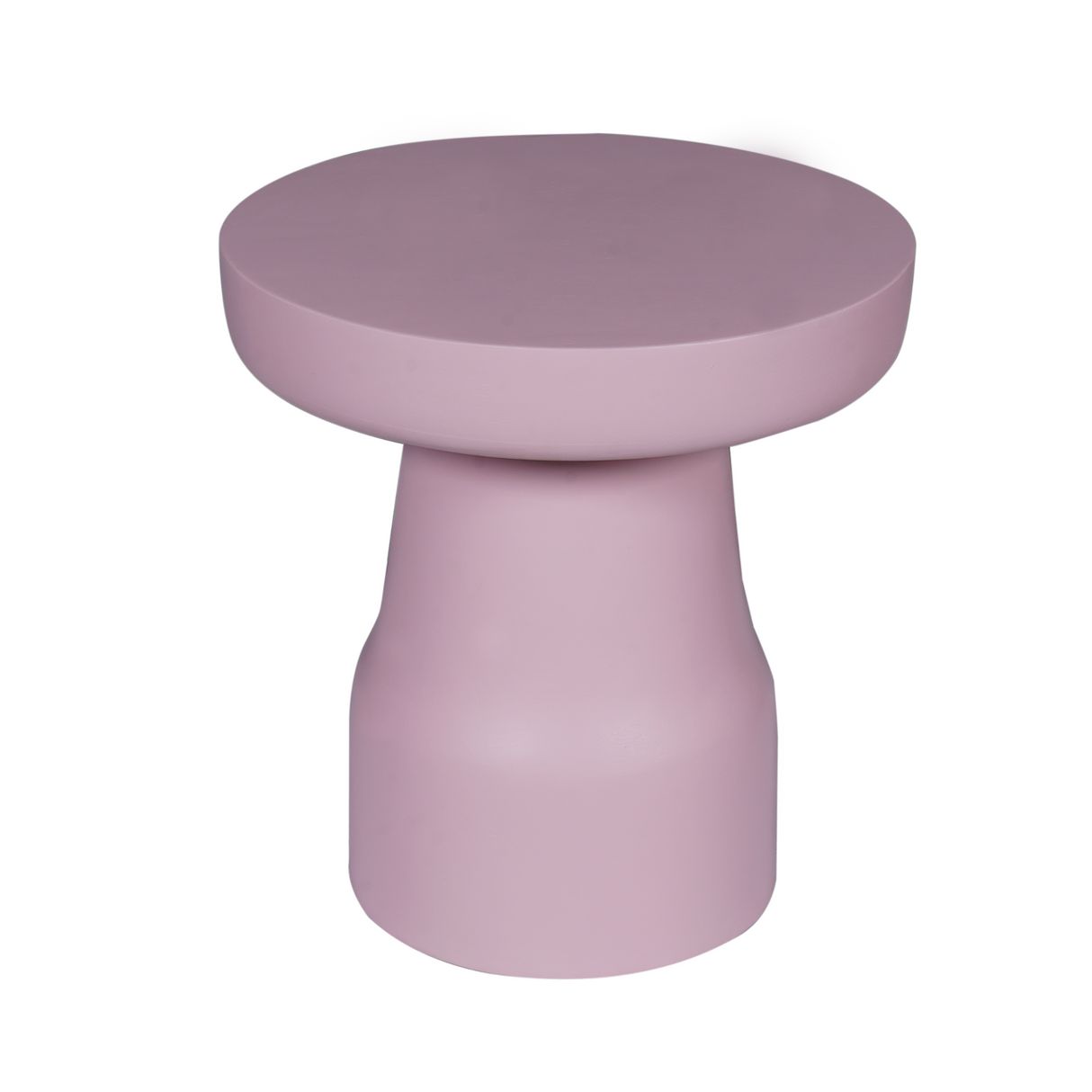 Bijzettafel - Roze Mangohout - Trommelvorm - 40 cm