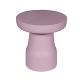 Bijzettafel - Roze Mangohout - Trommelvorm - 40 cm