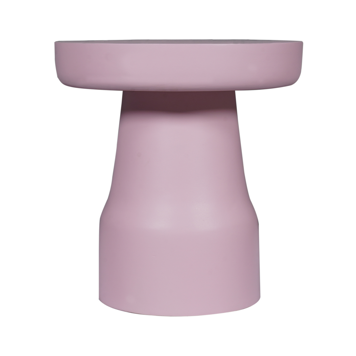 Bijzettafel - Roze Mangohout - Trommelvorm - 40 cm