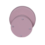 Bijzettafel - Roze Mangohout - Trommelvorm - 40 cm