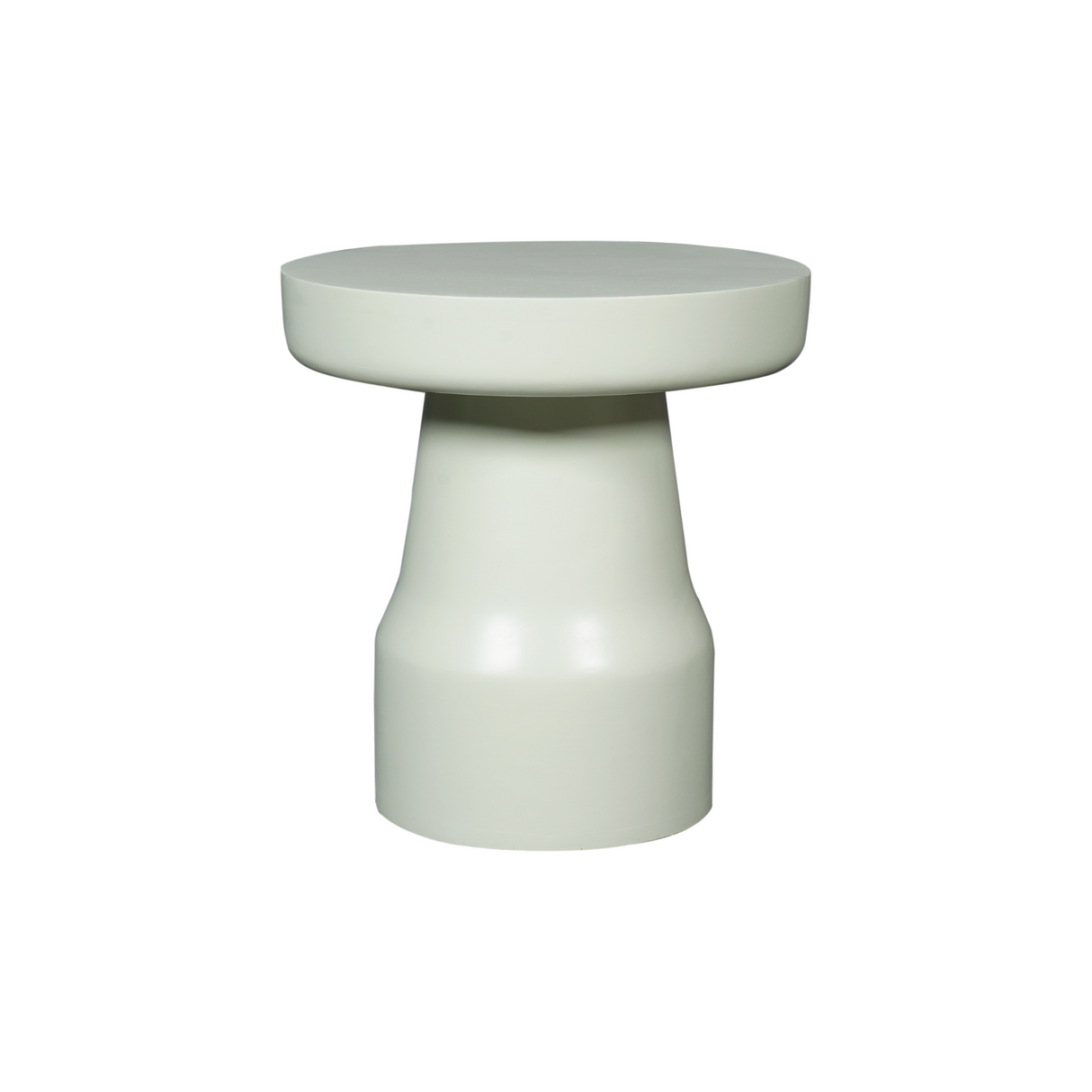 Bijzettafel - Groen Mangohout - Trommelvorm - 40 cm