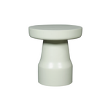 Bijzettafel - Groen Mangohout - Trommelvorm - 40 cm