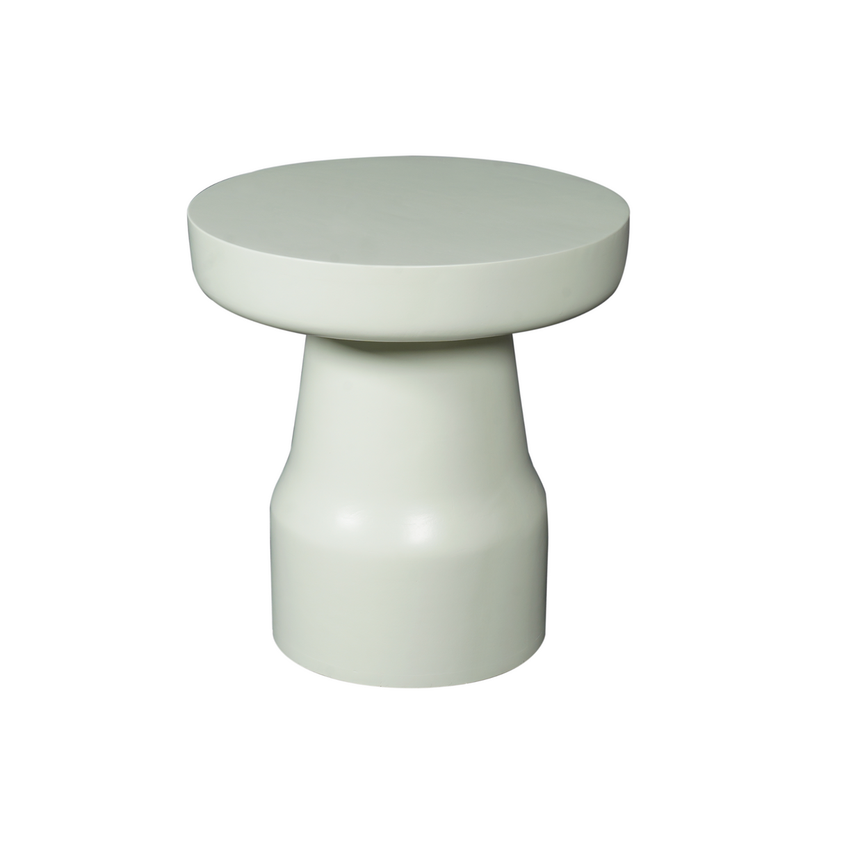 Bijzettafel - Groen Mangohout - Trommelvorm - 40 cm