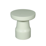 Bijzettafel - Groen Mangohout - Trommelvorm - 40 cm