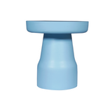 Bijzettafel - Blauw Mangohout - Trommelvorm - 40 cm