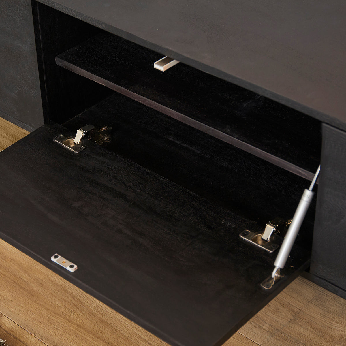 Zwevend tv meubel Vision Black | 120 cm