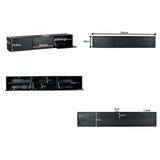 Zwevend tv meubel Vision Black | 160 cm