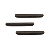 Wandplank Zwart Mangohout - Set van 3 - 60 cm