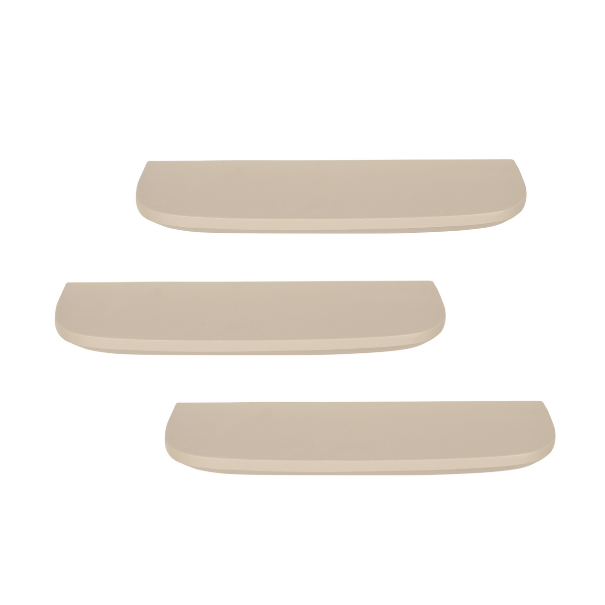 Wandplank Zand Mangohout - Set van 3 - 60 cm