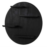 Wandrek - Rond - Zwart - Mangohout - 75 cm