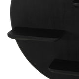 Wandrek - Rond - Zwart - Mangohout - 75 cm