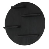 Wandrek - Rond - Zwart - Mangohout - 75 cm
