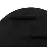 Wandrek - Rond - Zwart - Mangohout - 75 cm
