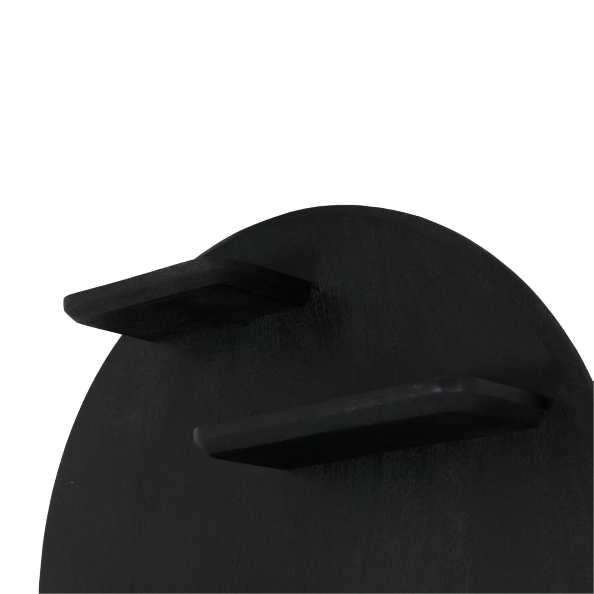 Wandrek - Rond - Zwart - Mangohout - 75 cm