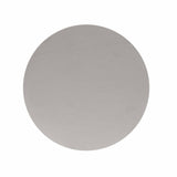 Ronde Salontafel - Taupe Mangohout - 50 cm - Lattenpatroon op Zuilpoot