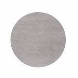 Ronde Salontafel - Taupe Mangohout - 80 cm - Lattenpatroon op Zuilpoot