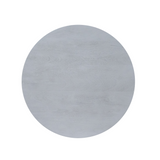 Ronde Salontafel - Taupe Mangohout - 80 cm - Lattenpatroon op Zuilpoot