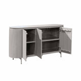 Dressoir - Taupe - Mangohout - 165 cm