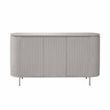 Dressoir - Taupe - Mangohout - 165 cm