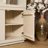 Vakkenkast - Zand - Mangohout - XL - 160 cm - 3 Deuren