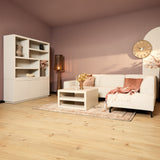 Vakkenkast - Zand - Mangohout - XL - 160 cm - 3 Deuren