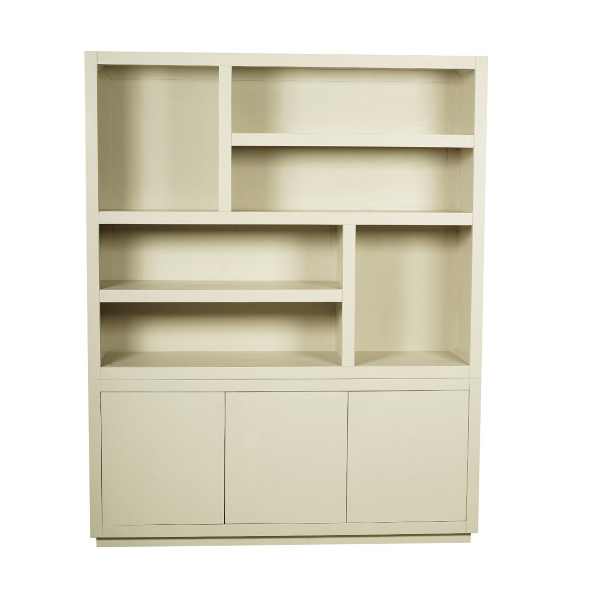 Vakkenkast - Zand - Mangohout - XL - 160 cm - 3 Deuren