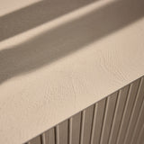 Dressoir - Zand Mangohout - 4 Deuren met Lattenpatroon - 210 cm