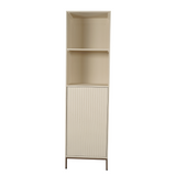 Boekenkast - Zand Mangohout - 1 Deur & 2 Vakken - 55 cm