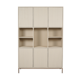 Vakkenkast XL - Zand Mangohout - 6 Deuren & 5 Vakken - 135 cm