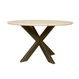 Eettafel Rond - Zand Mangohout - Modern Design - 150 cm