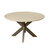 Eettafel Rond - Zand Mangohout - Modern Design - 150 cm